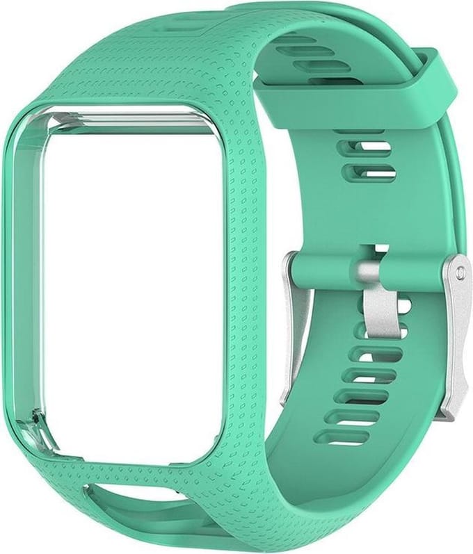 KELERINO. Siliconen bandje geschikt voor TomTom Runner/Spark modellen - Groen