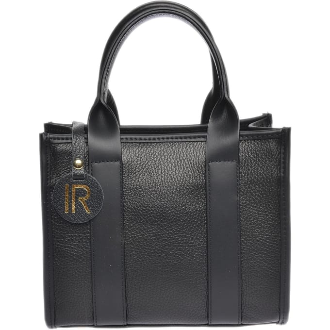 Isabella Rhea Zwart Rundleer Tas