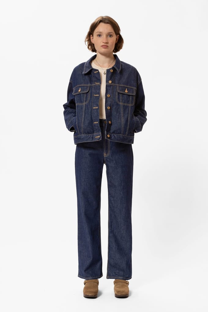 Nudie Jeans Berit Denim Jacket Classic Taglia: M | Giacche di jeans Outlet | Donna | Blu