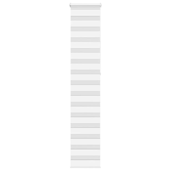vidaXL - Zebra - rolgordijn - 45x230 - cm - stofbreedte - 40,9 - cm - polyester - wit