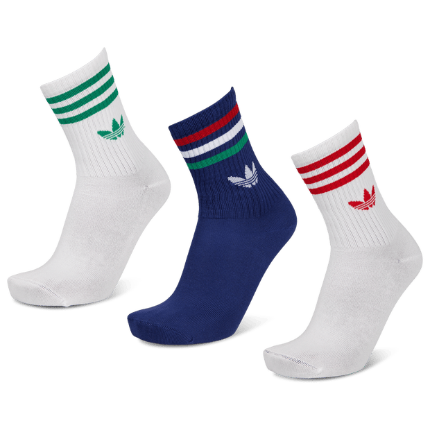 Adidas Mid Cut Crew 3 Pack Sokken Unisex - Blauw - Maat 40-42