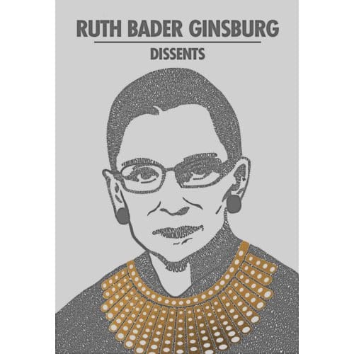 Ruth Bader Ginsburg Dissents - Word Cloud Classics - Ruth Bader Ginsburg