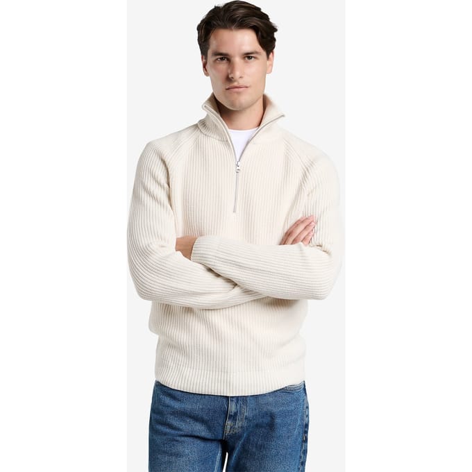 No Label Sheffield Merino-cashmere Off White Größe: XXL | Pullover Outlet | Herren | Weiß