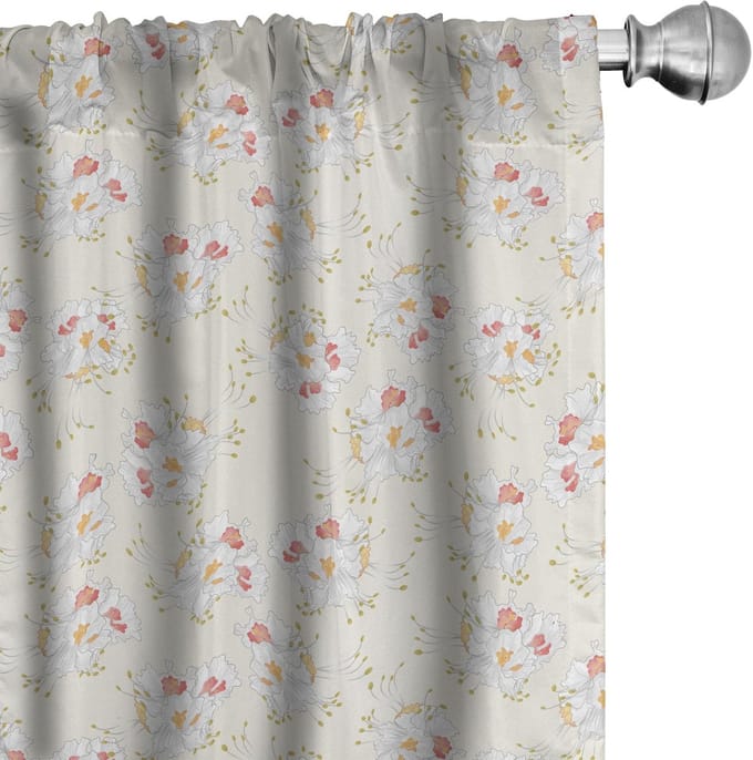 ABAKUHAUS Gordijnen – 2-delig 75x175 cm – Mikrofaser, halfdonker, Marigold