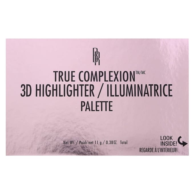 True Complexion, 3D Highlighter Palette, 8035 Luminotti, 11G(0.38Oz) white