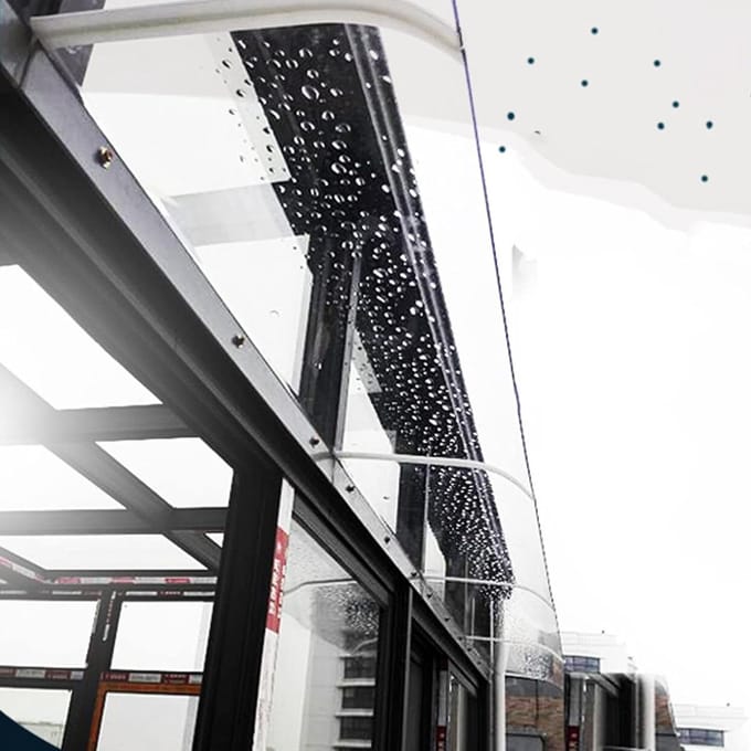 Regenbescherming Deur - Overkapping Buiten - Bescherming tegen Weer - Modern Polycarbonaat - 50x190cm - Transparant
