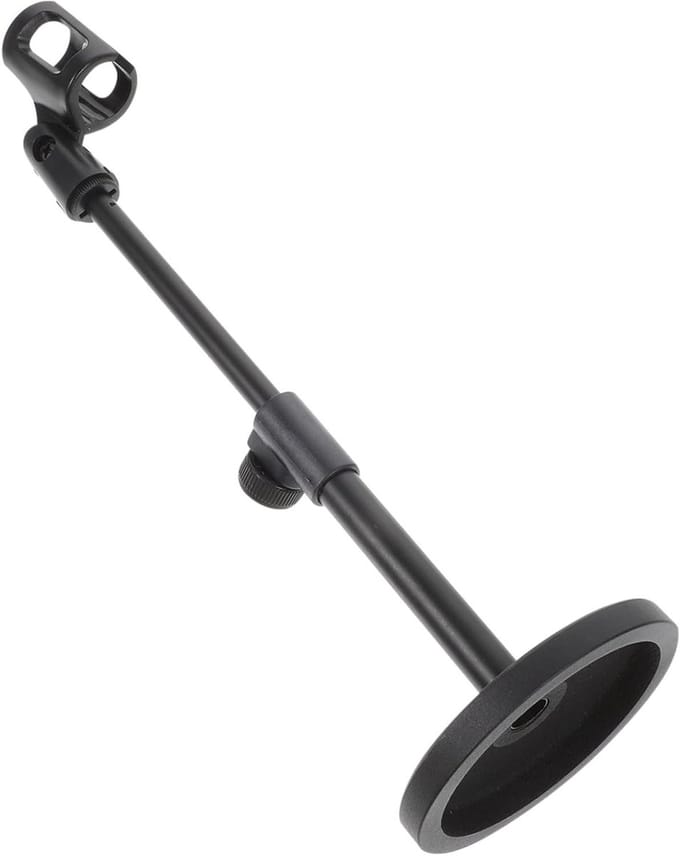 Microfoonstandaard Bureau - Tafelstatief - Opnemen Muziek - Verstelbare Hoogte - 26-36cm - Zwart
