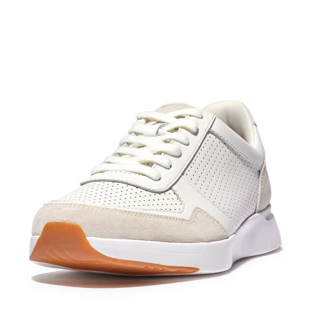 FitFlop Anatomiflex Sneakers in Ledermix WIT - Maat 45
