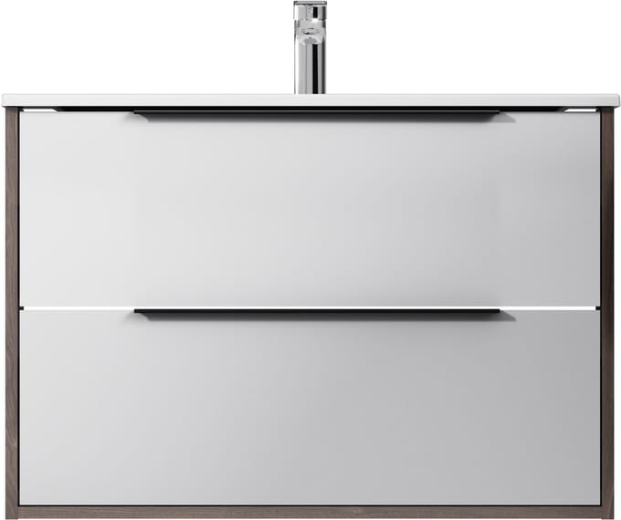 AM.PM Flash - Badkamermeubel met wastafel - 80 cm - 2 lades - Wastafelonderkasten