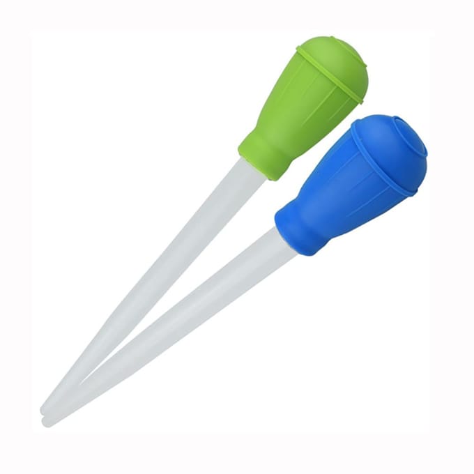 Aquarium Waterververser Meetpipet Reinigingspipet met Druppelaar Vloeistof voor Aquaria blue