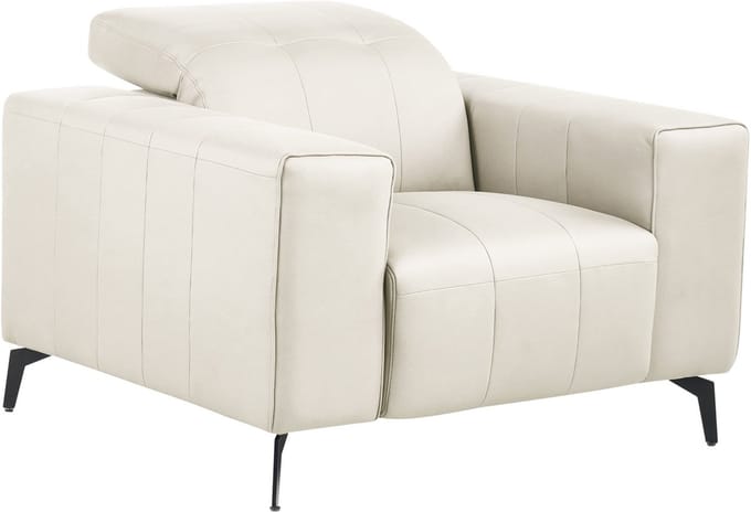 OMMEL - Fauteuil - Lichtbeige - Polyester