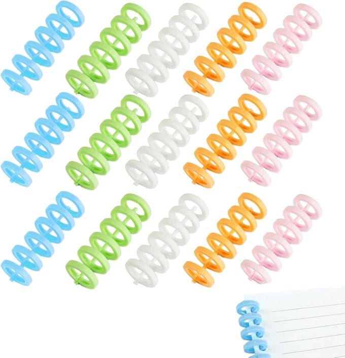 Kleurige plastic bindringen voor documentbinding, 15P set, ideaal voor mappen en archivering, geschikt voor bindmachines en papieren documenten