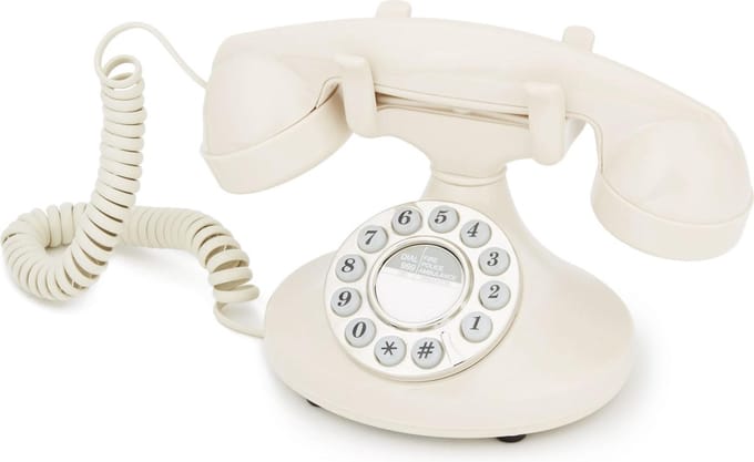GPO 1922 PEARL Elegante Retro vaste telefoon - met druktoetsen