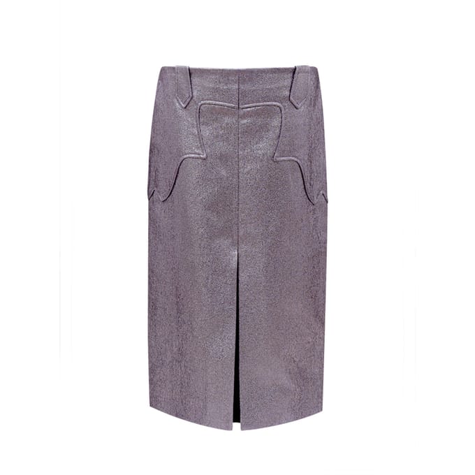 Lurex rok in Eco-Pelle Viola Tom Ford