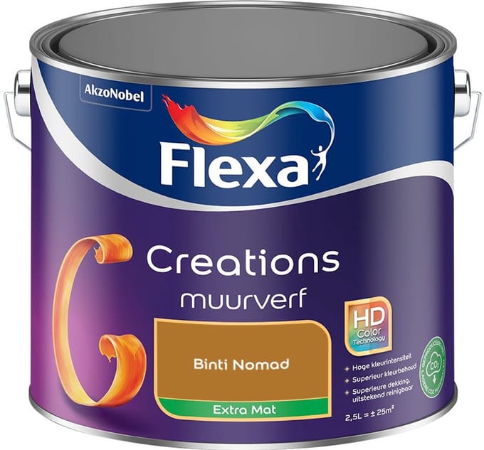 Flexa - Creations Muurverf Extra Mat - Binti Nomad - Mengverf - 2,5 L
