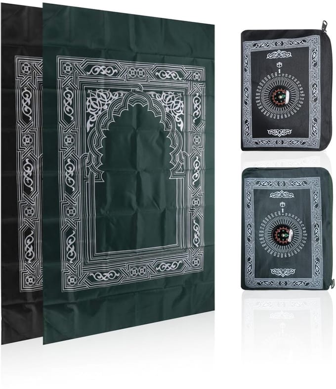 Dailygoods- Gebedsmat - 2 Stuks - Draagbare Gebedsmat - Opvouwbaar
