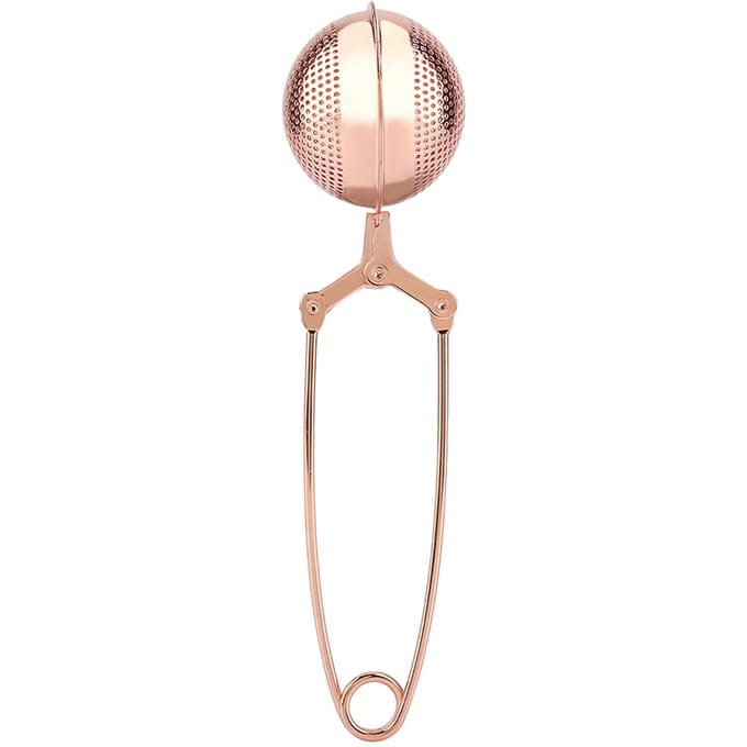Draagbare RVS Thee Infuser Zeef Herbruikbare Bolvorm Theepot Filter beige
