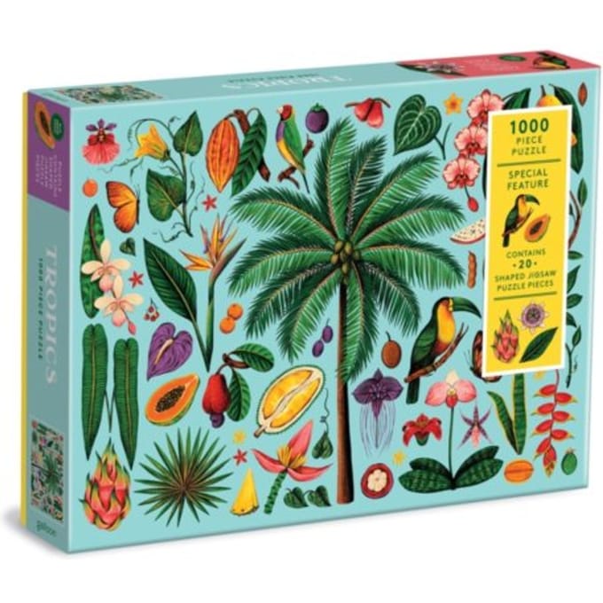Tropics 1000 Piece Puzzle With Shaped Pieces - Galison