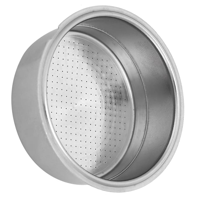 Dubbellaags RVS Koffiefiltermand met Vergrendelbare Kliksluiting Koffiemachine Accessoire voor gray