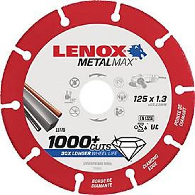 Diamantzaagblad metaal Max D.125mm Bohr.22,23mm STA LENOX
