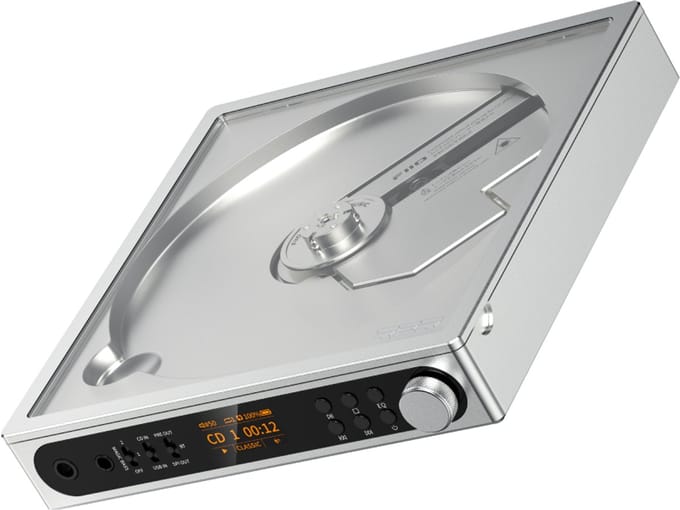 FiiO DM15 R2R - Portable CD Player - 24-Bit R2R DAC - Bluetooth - Silver