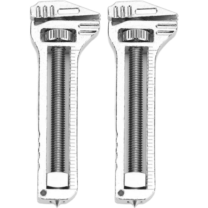 2PCS Mini Clé Multitool Réglable Compact Multifonctionnel Ouvre-Bouteille Clé pour le Quotidien gray
