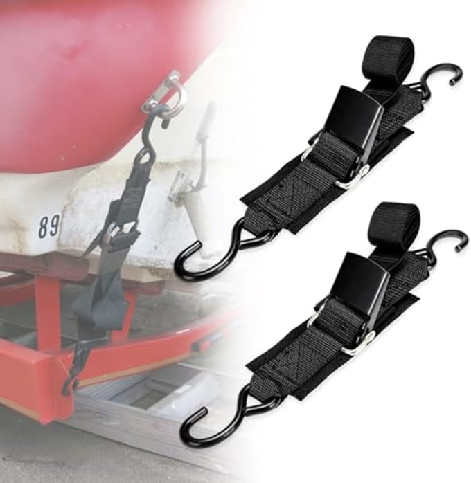 Verstelbare Boot Trailer Tie Down Riemen met Quick Release Gesp - 47 inch (2 Stuks)