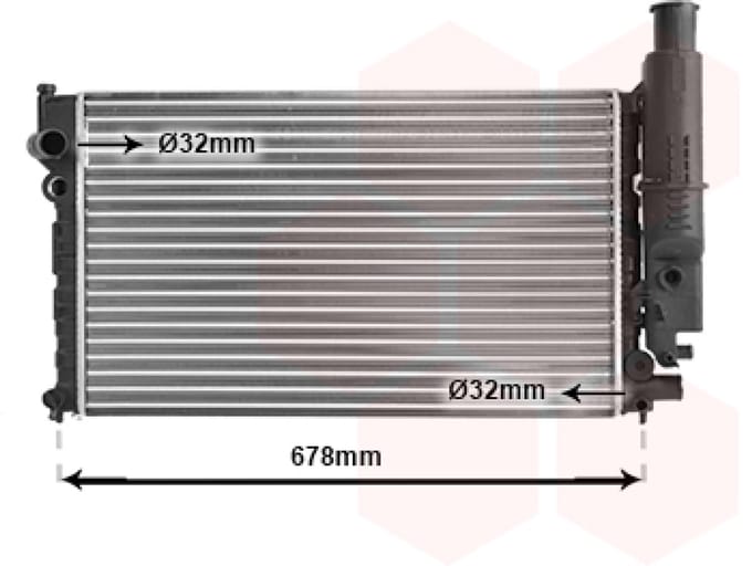 Van Wezel - RADIATOR VOOR PEUGEOT 405 1987-1997 1300J1