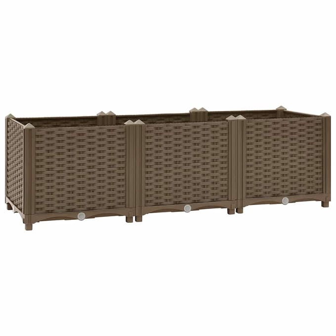 vidaXL - Verhoogd - bed - 120x40x38 - cm - polypropyleen