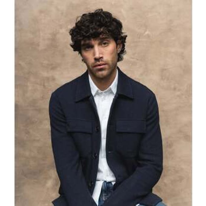 Onderhemd Mos Mosh Austin Knit Overshirt Navy