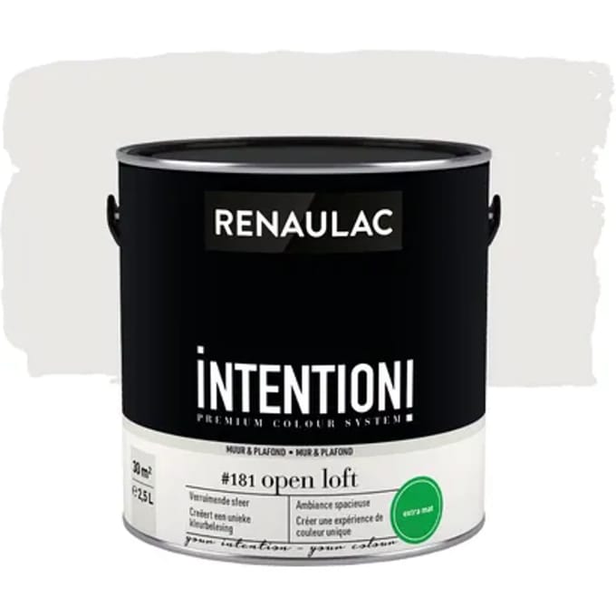 Renaulac Intention Muurverf - Extra Mat - Open Loft - 2,5l