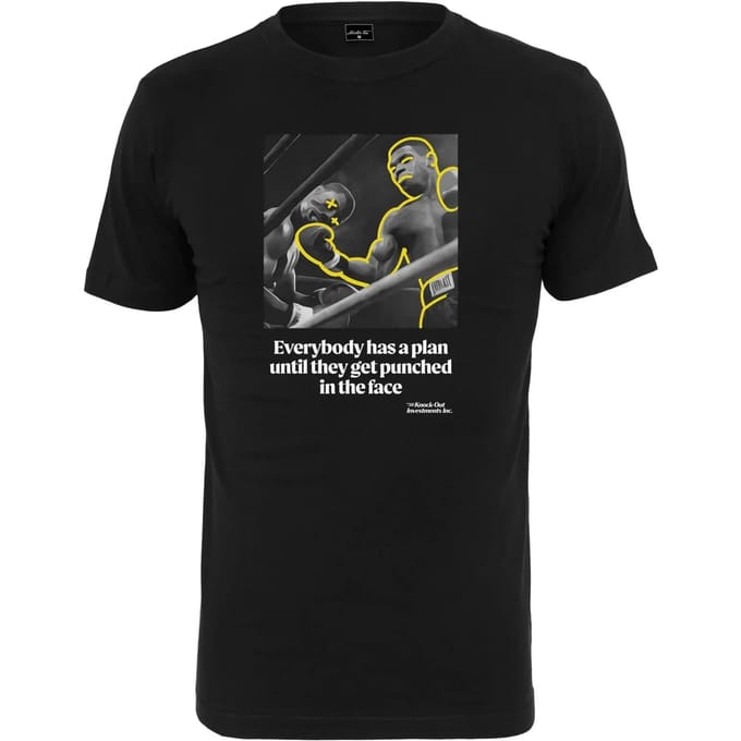 Mister Tee - In The Face Heren T-shirt - M - Zwart