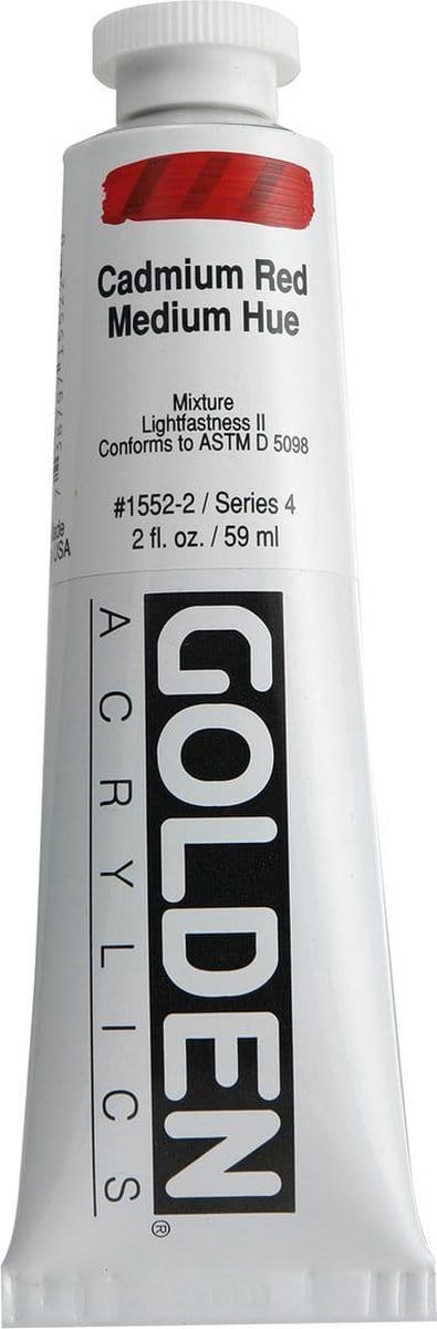 Golden Heavy Body Acrylverf serie 4 | Cadmium Red Medium Hue (1552) 59 ml