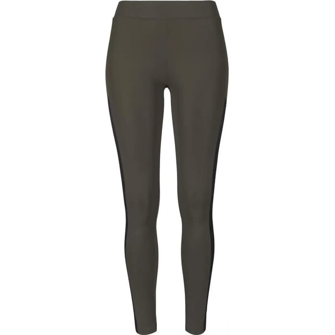 Urban Classics - Jacquard Camo Striped Legging - S - Groen/Zwart