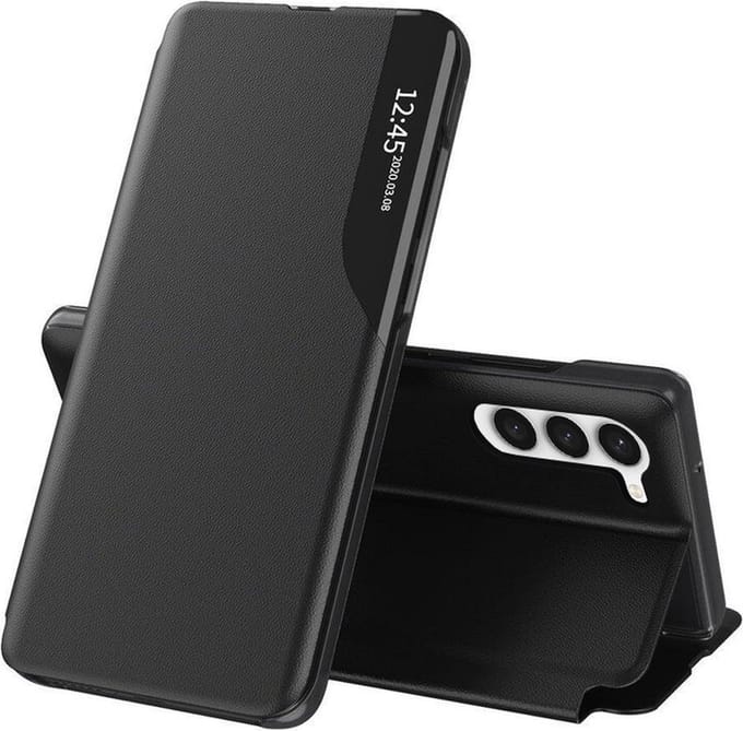 Hoesje geschikt voor Samsung Galaxy S23 Plus - Techsuit eFold Book Case - Zwart
