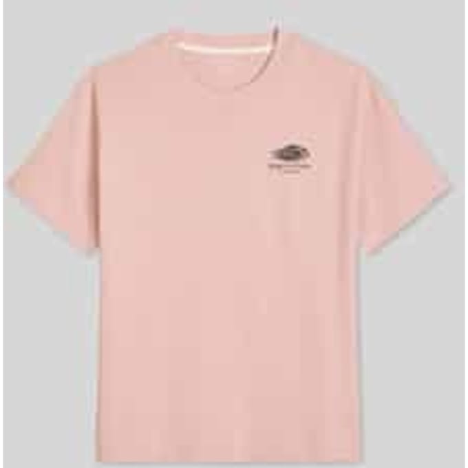 Loose fit t-shirt van 100% katoen met rugprint