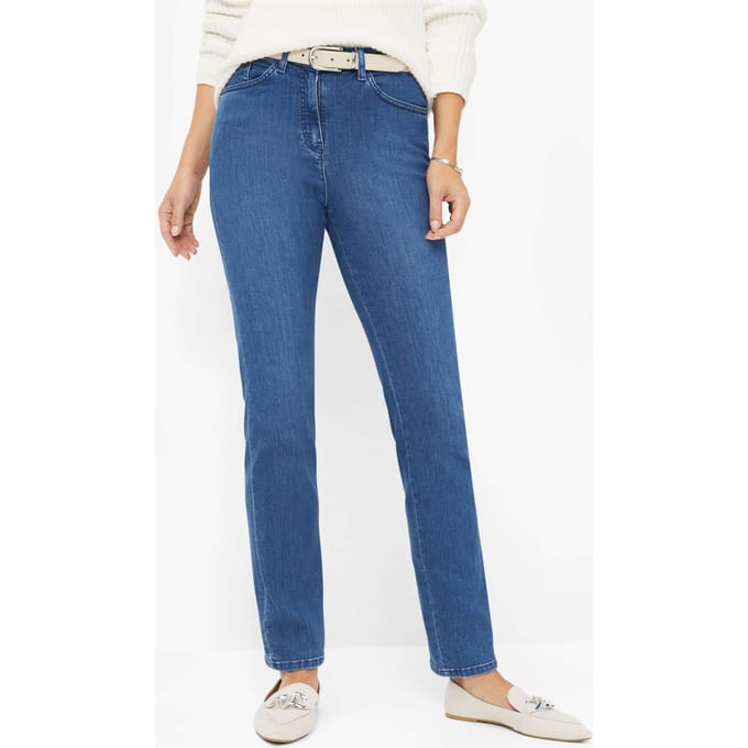 Raphaela by Brax Dames Jeans  Style LORA, denim blauw regular, maat 48