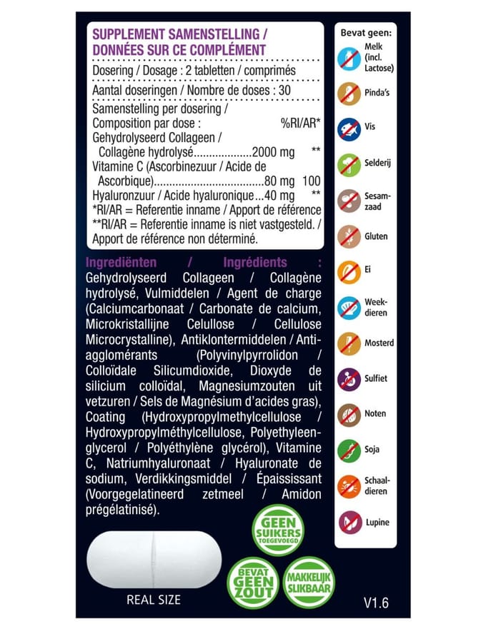 Lucovitaal Super Collageen 2000 mg 60 tabletten