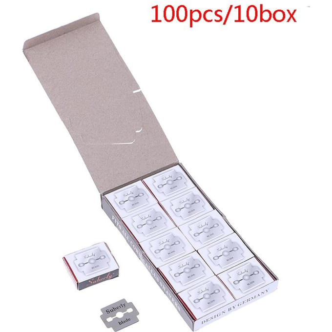 10/100 stuks eeltverwijderaar vervangende messen schaafmessen voor harde dode huid van de voet 100pcs white
