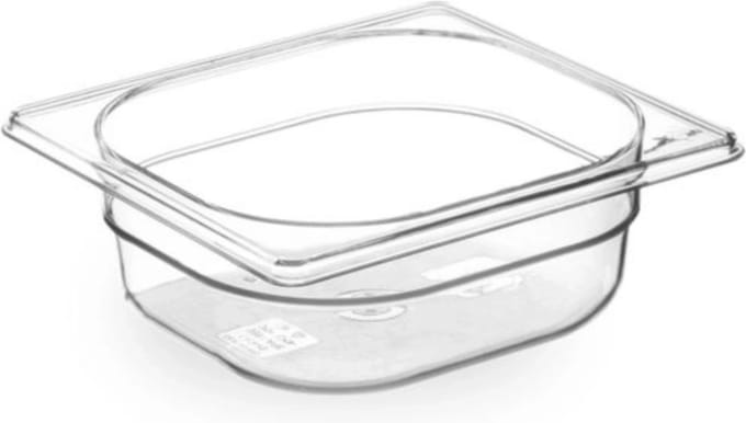 HENDI GN-container 1/6 – Tritan – 1L – Transparant – Temperatuurbestendig – BPA-vrij