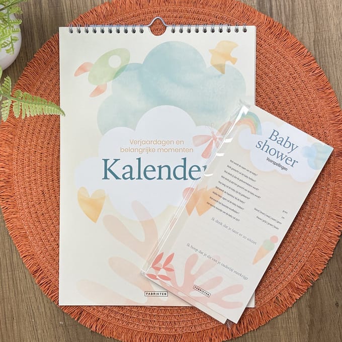 Fabrikten Babyshower Bundel - 20 Invulkaarten + Mijlpalenkalender