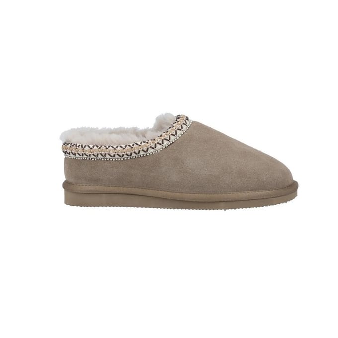 Cotswold Dames/Dames Foxmoor Suède Pantoffels (Taupe)