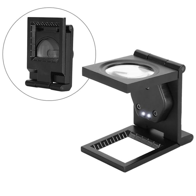 30X Opvouwbare Zakloep Draagbare Vergrootglas voor Telefoon Computer Reparatie
