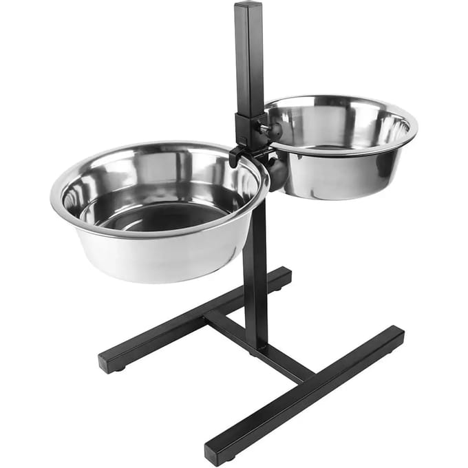 Support voerbak voet in H + voerbakken Duvoplus Twin Feeder