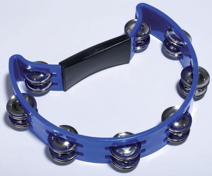 Fame Hand Tambourine blauw - Tamboerijn