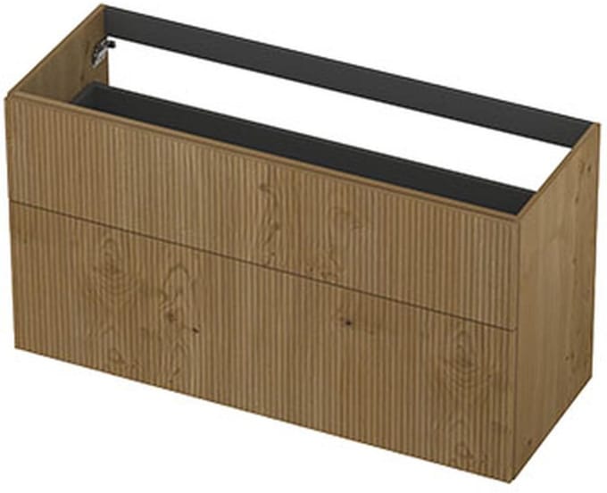 INK - Onderkast 2L A-sym Fin. Gefr. Tbv Greep - 1200x450x650 Mm - Natur