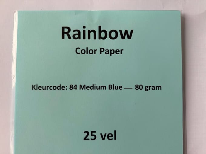 Rainbow KL-84 Medium blauw 80 gram papier