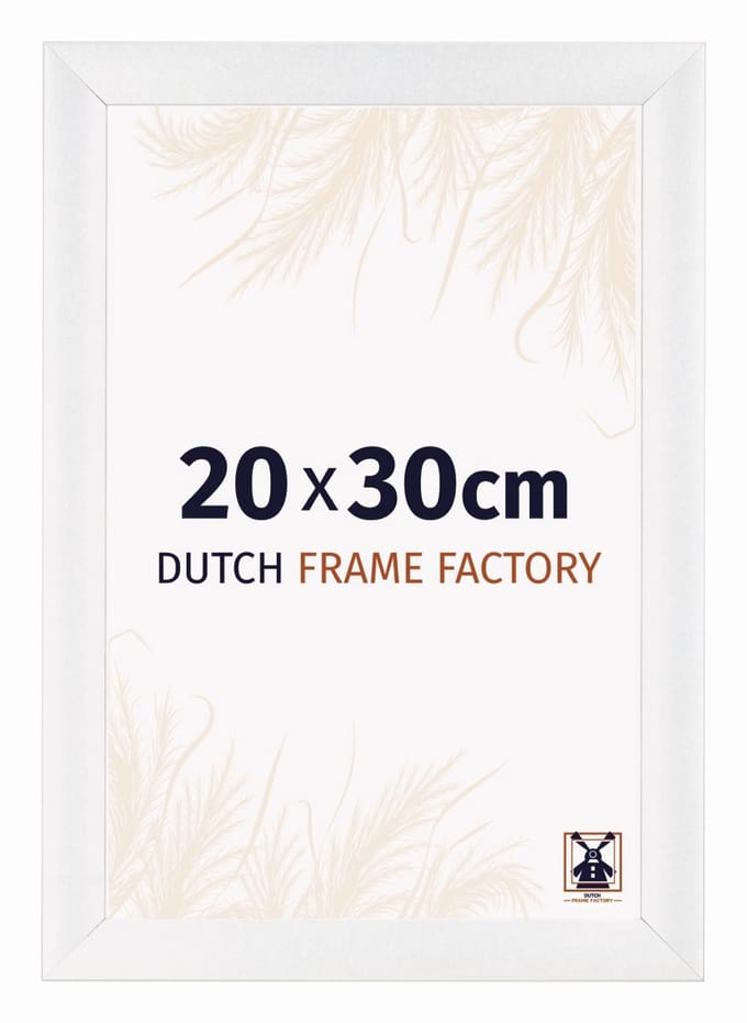 Fotolijst 20x30 cm - MDF - Wit Hoogglans - Praag