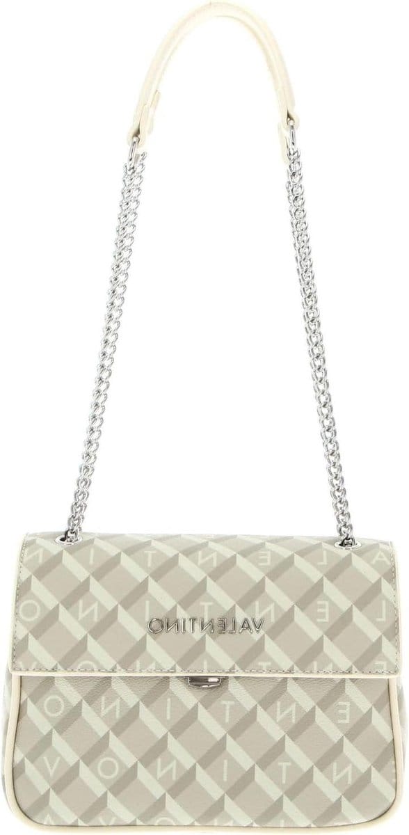 Schoudertas - Handtas Hobo - Dagelijks Gebruik - Speciaal Logo Patroon - 22 x 17 x 9 cm - Ecru Multi