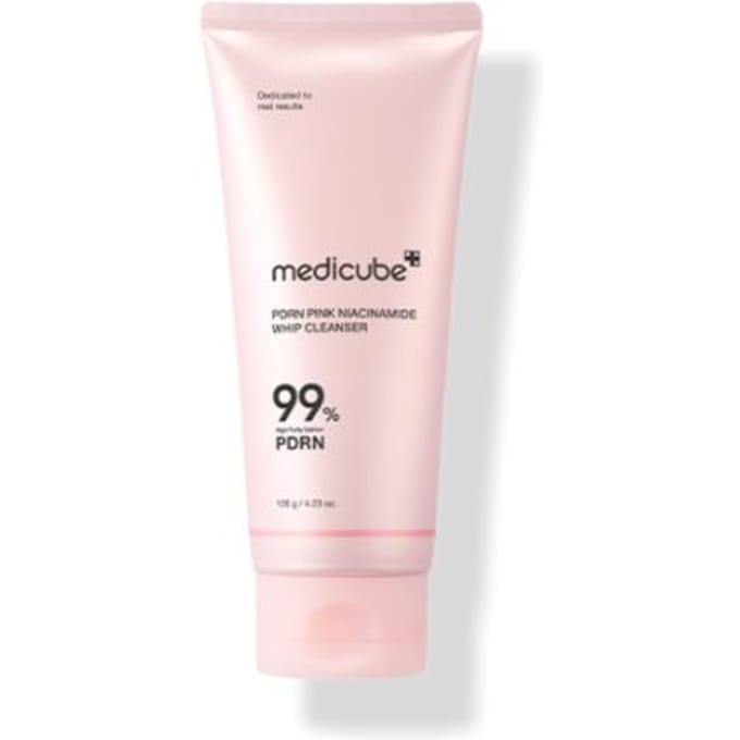 Nettoyant Mousse PDRN Rose Niacinamide Medicube 120g Mousse Hydratante & Éclaircissante white
